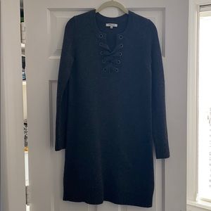 Madewell long sleeve knit sweater dress